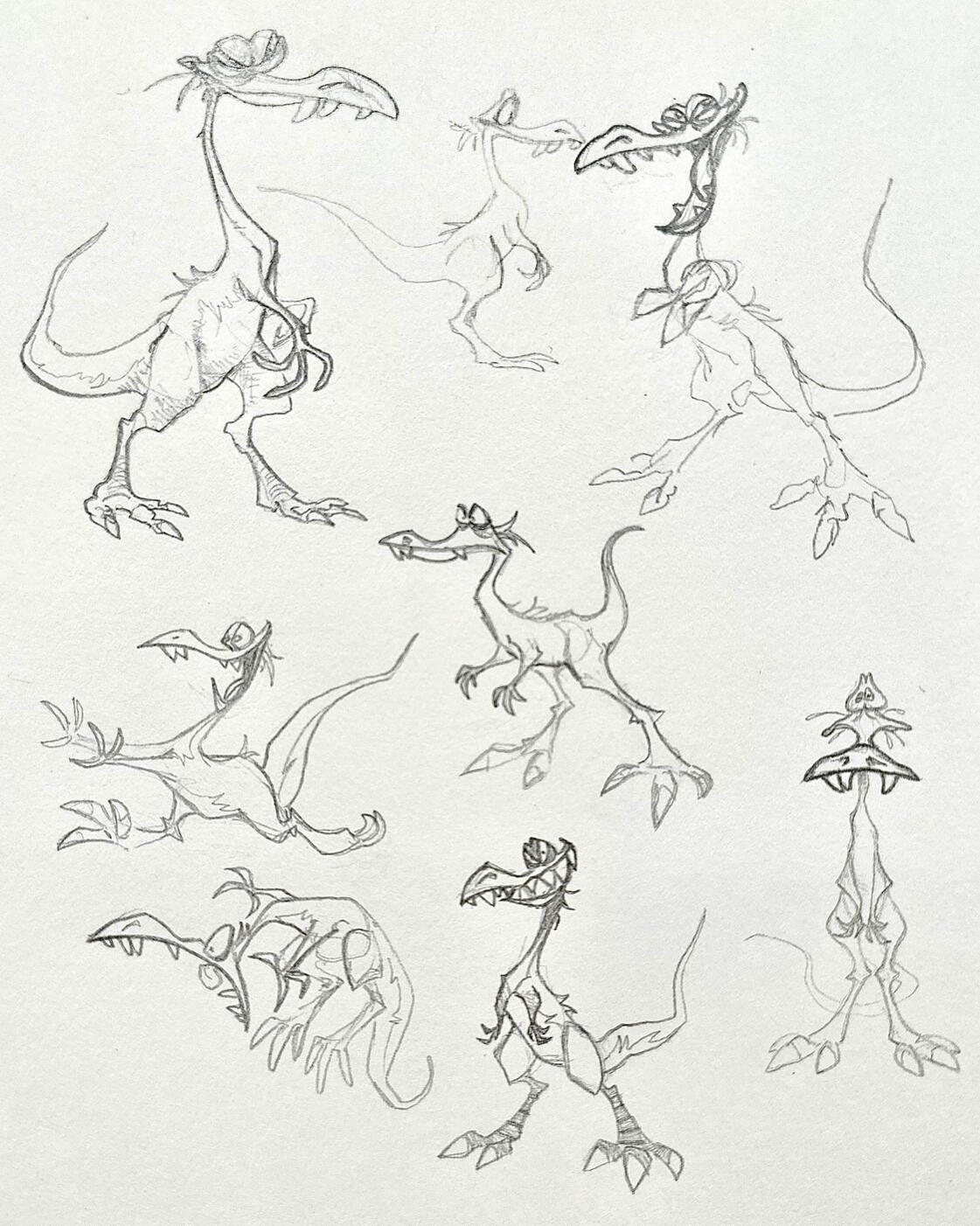 "Compy" concept sketches, graphite "Compy" concept sketches, graphite